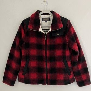 Pendleton Women’s Fleece Buffalo Plaid Jacket size M